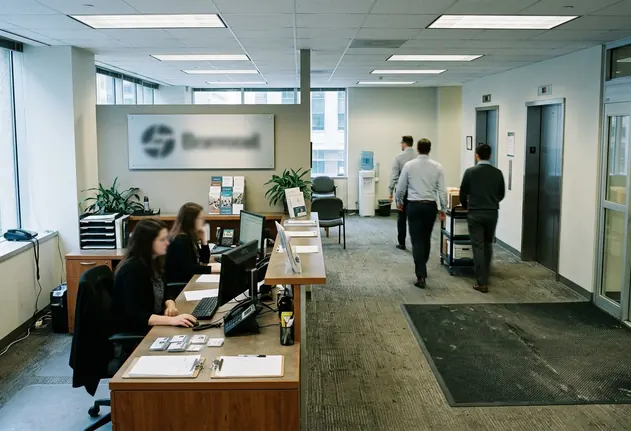 Company lobby or reception area